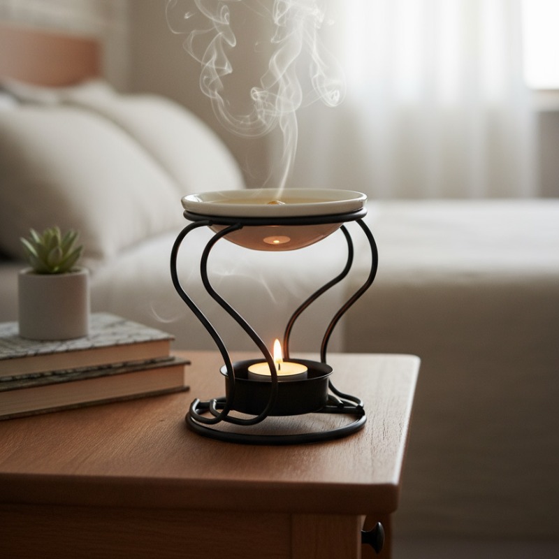 Wax Warmer - Metalen Theelichtje Keramische Theelichtje Kaars Oliebrander