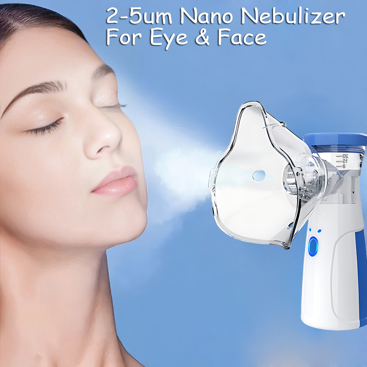 Face Steamer - Mini gezichtsstoomreiniger Stille mesh-vernevelaar Draagbare handvernevelaar
