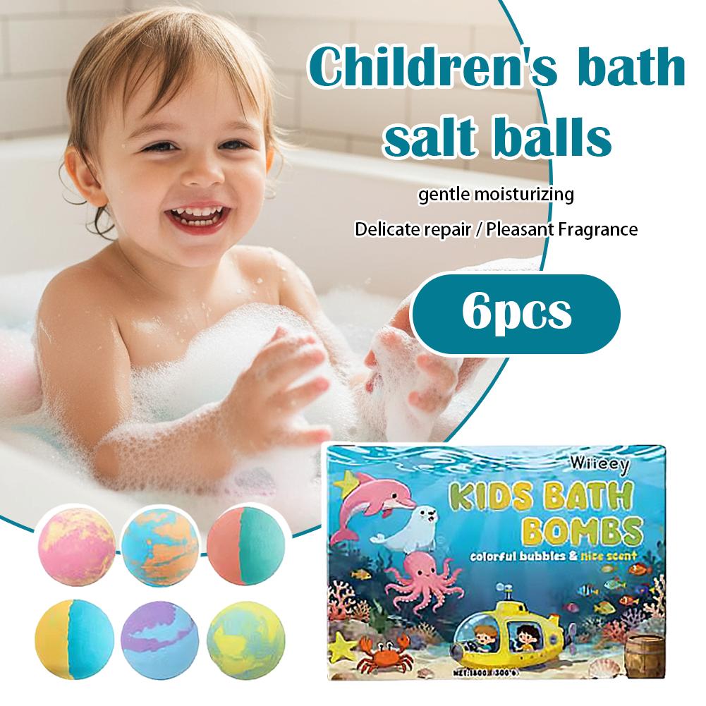 6 Stuks Kids Bubble Badbommen  - Bath Salts recensie en prijs