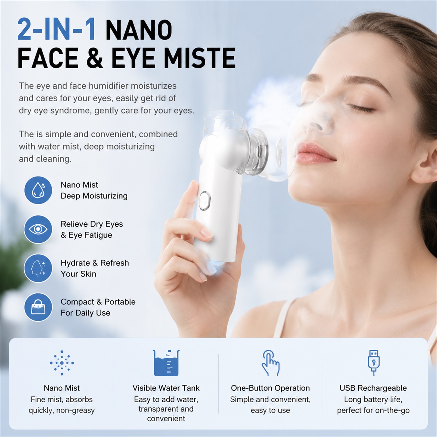 2-IN-1 Mesh Gezichtsstoomappar - Face Steamer recensie en prijs